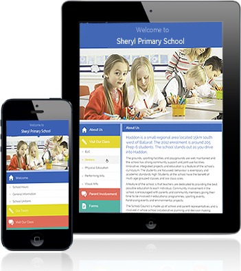 Responsive Mobile Website Design for Schools